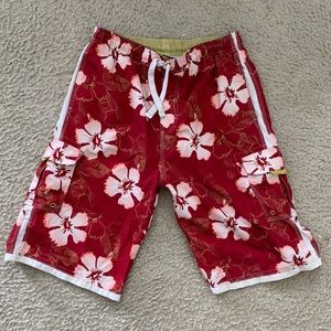 Red Swim Trunks